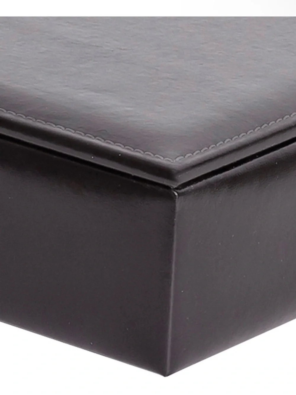 Mele & Co Men's Black Faux Leather Jewelry and Watch Organizer Travel Home Case